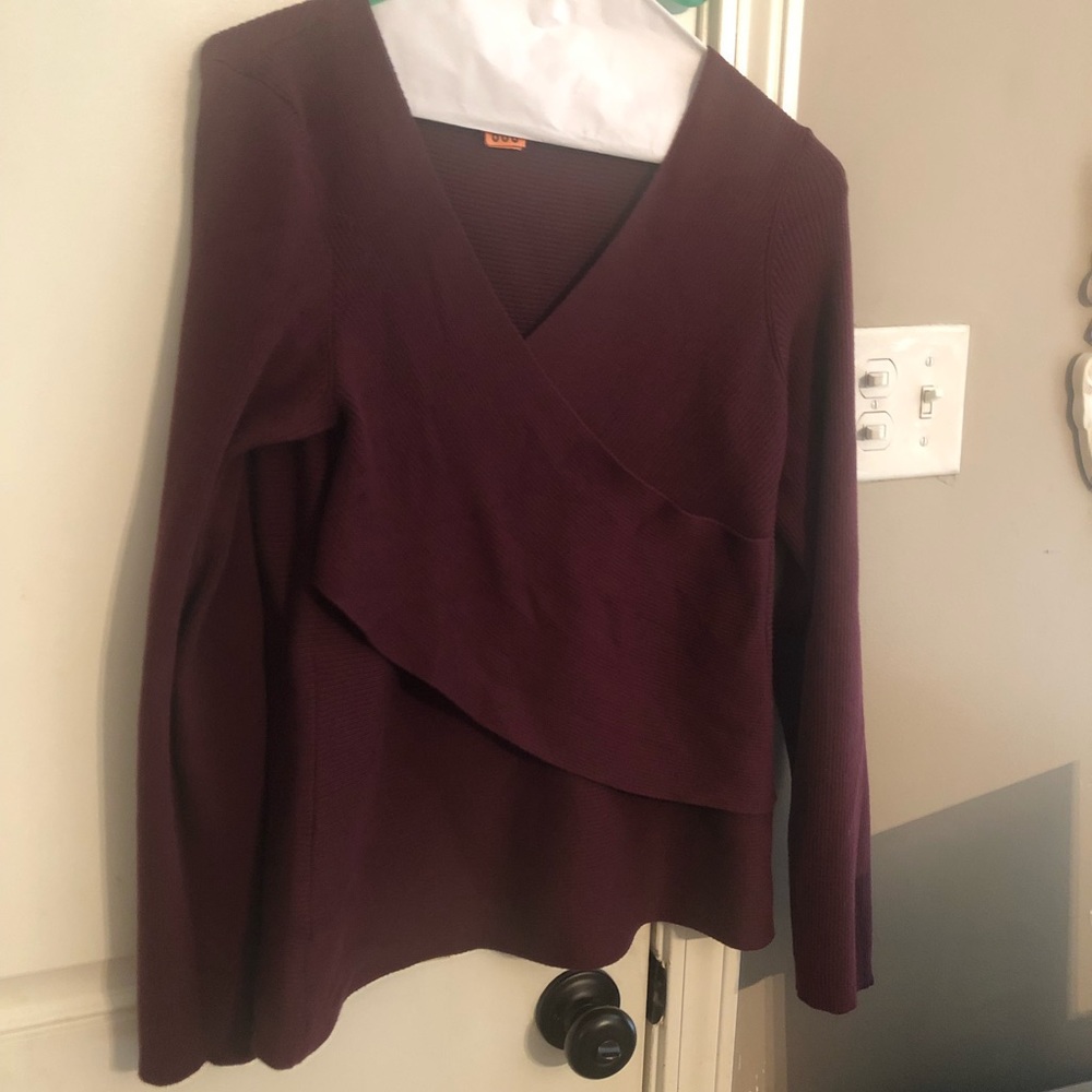 Ann Taylor factory faux wrap sweater